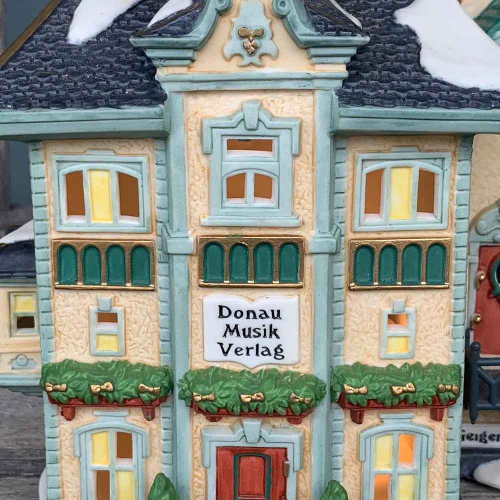 Dept 56 Alpine Village Danube Music Publisher 56173 Lighted Porcelain TEST-WORKS